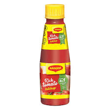 MAGGI KETCHUP RICH TOMATO 190 GM BOTTLE.