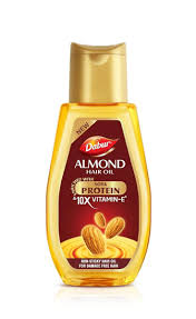 DABUR HAIR OIL ALMOND 100 ML BOTTLE.