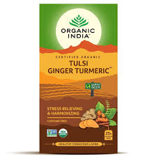 ORGANIC INDIA TULSI GINGER TURMERIC 25TEA BAGS