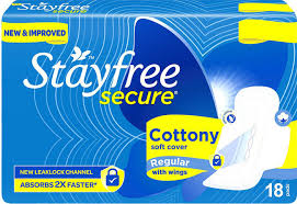STAYFREE SECURE COTTONY SOFT REGULAR 20 PADS