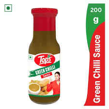 TOPS SAUCE GREEN CHILLI 200 GM BOTTLE.