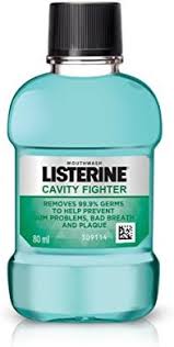 LISTERINE CAVITY FIGHTER MOUTH WASH 250 ML BOTTLE.
