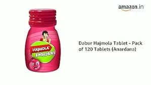 DABUR HAJMOLA ANARDANA 120 PCS.BOTTLE