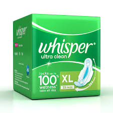 WHISPER ULTRA CLEAN (XL) WINGS 15 PADS.