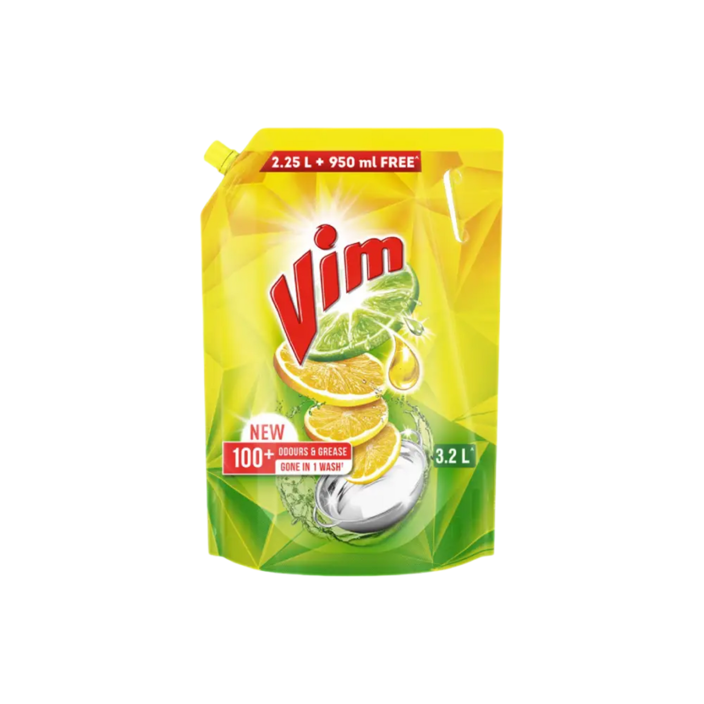 VIM DOUBLE POWER LEMON GEL 130 ML POUCH.