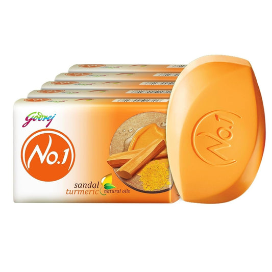 GODREJ NO.1 SANDAL & TURMERIC SOAP 4*100 GM SET.