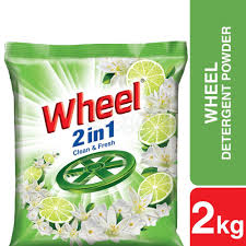 WHEEL DETERGENT POWDER 2KG POUCH