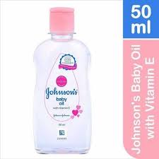 JOHNSON BABY OIL 50 ML BOTTLE.