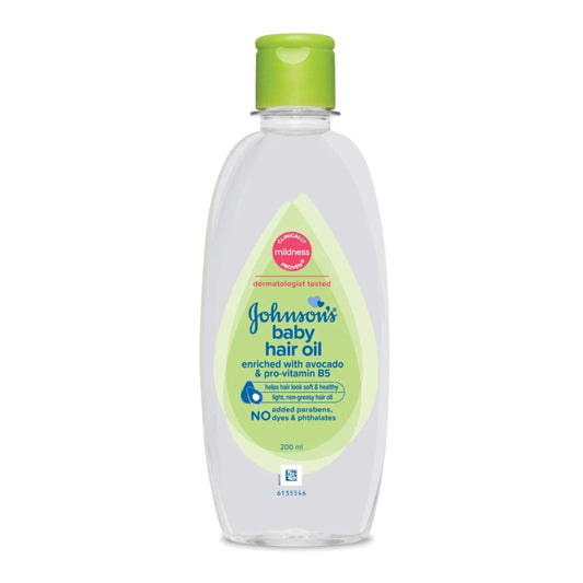 JOHNSON BABY HAIR OIL 100 ML BOTTLE.