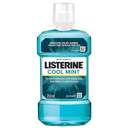LISTERINE COOL MINT MOUTH WASH 250 ML BOTTLE.