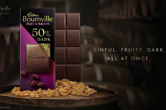 CADBURY BOURNVILLE RUM & RAISIN 50% DARK