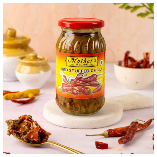 MOTHERS RECIPE RED CHILLI STUFFED PICKLE 400GM