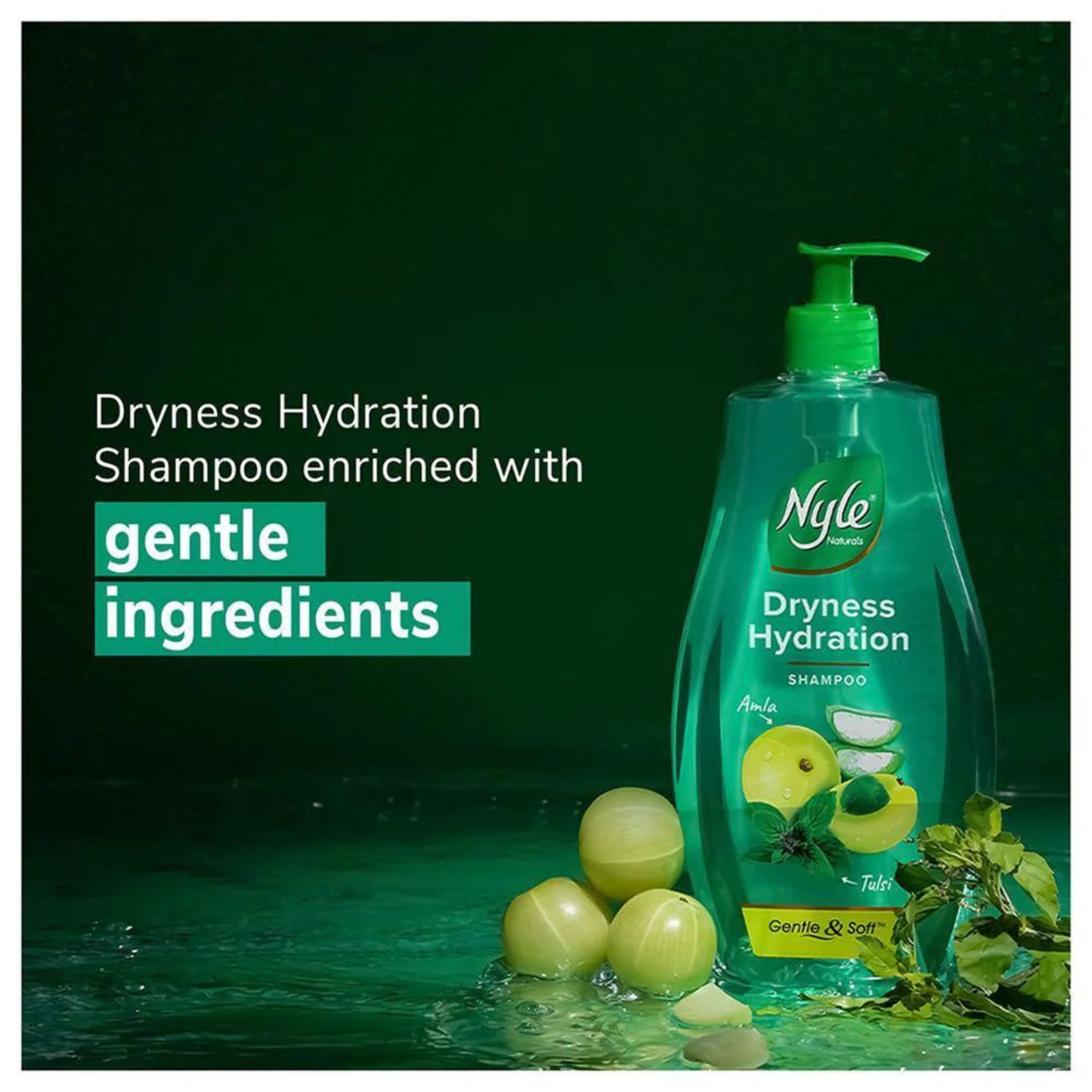 NYLE NATURAL SMOOTH & SILKY SHAMPOO 800 ML BOTTLE