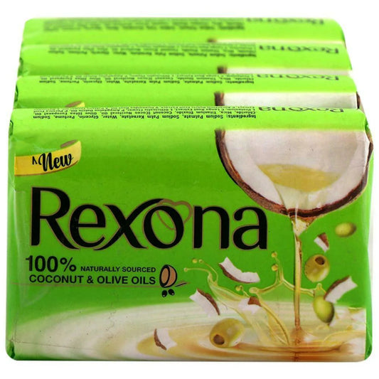 REXONA COCONUT & OLIVE OILS SOAP 4*100 GM SET