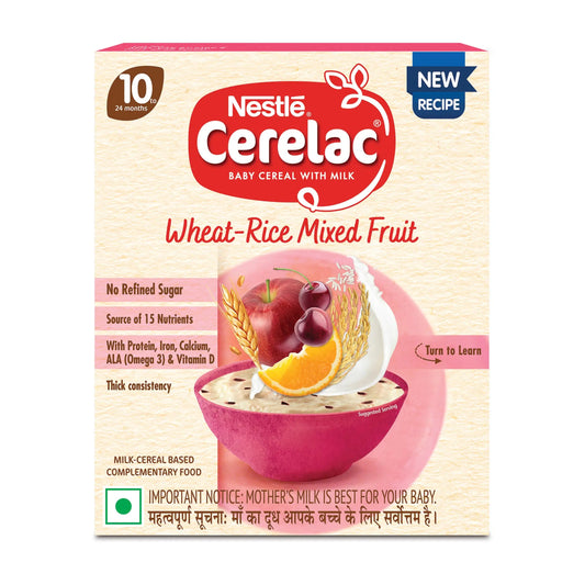 NESTLE CERELAC 3 WHEAT RICE MIXED FRUIT 300 GM BOX