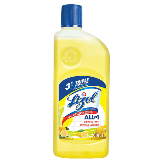 LIZOL CITRUS FLOOR CLEANER 1L PET BOTTLE.