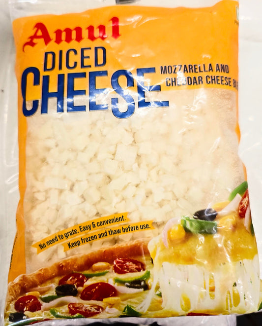 AMUL PIZZA CHEESE 200 GM POUCH.