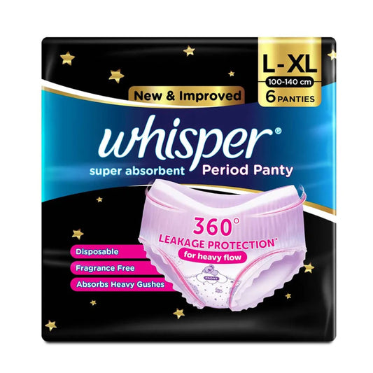WHISPER PANTIES L-XL 6PCS